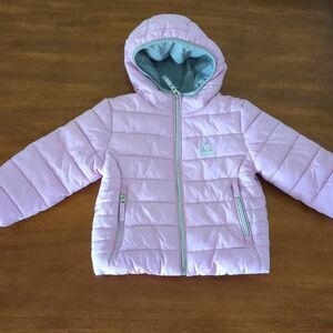 Gerry Kids' Jersey Lined Jacket Hooded PINK puffer jacket  size  Girls  Size  2T